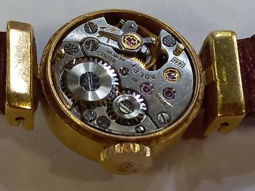 ROLEX 1401 ORCHID LADIES WATCH 18K GOLD MECHANICAL HANDWIND