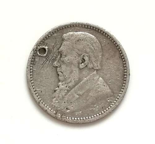 ZAR 1897 3 PENCE **HOLE**