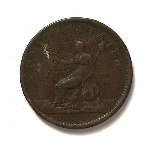 UNITED STATES 1783 WASHINGTON + INDEPENDENCE TOKEN CENT 28MM **RARE**