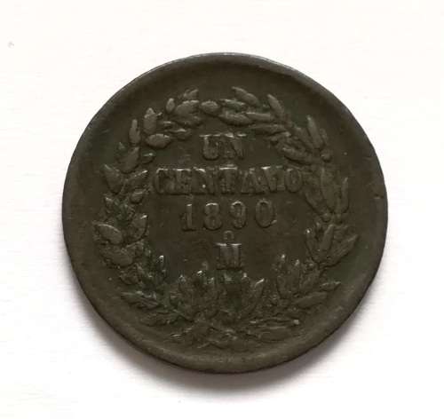 MEXICO 1890M 1 CENTAVOS