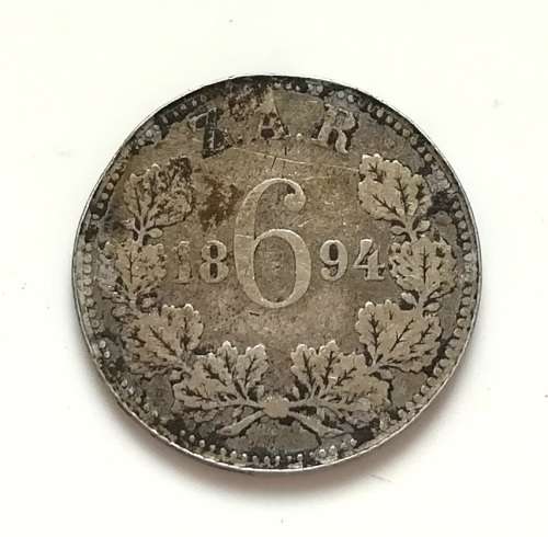 ZAR 1894 6 PENCE
