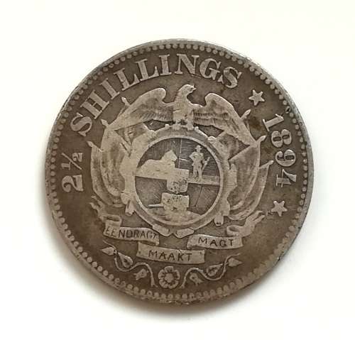ZAR 1894 2.5 SHILLINGS