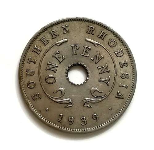 SOUTHERN RHODESIA 1939 PENNY **EXCELLENT**
