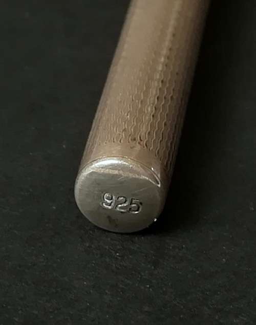 STERLING SILVER TELESCOPIC SWIZZLE STICK 85MM OPEN 140MM