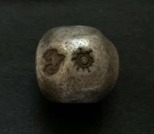 THAILAND RAMA 1V 1851-1868 SILVER 1 TICALS "BULLET MONEY" 15.2 GRAMS