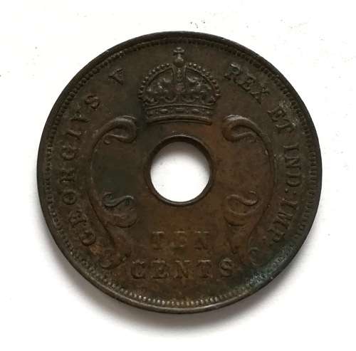 BRITISH EAST AFRICA 1922 10 CENTS