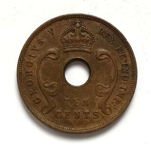 BRITISH EAST AFRICA 1922 10 CENTS