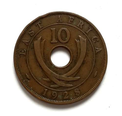 BRITISH EAST AFRICA 1928 10 CENTS