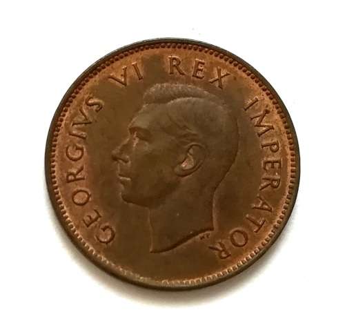 SOUTH AFRICA 1943 QUARTER PENNY **EXCELLENT**