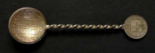 ICELAND 1953 1 EYRIR + 1963 5 AURAR SPOON