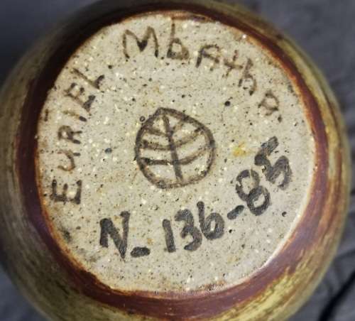 RORKES DRIFT POTTERY - EURIEL MBATHA 1985 JUG 170MM **EXCELLENT**