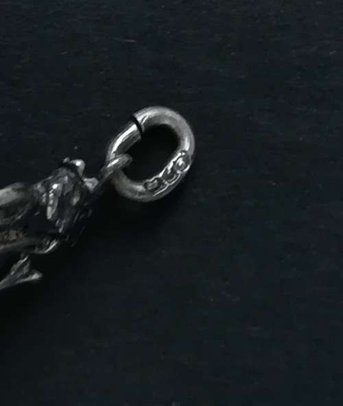 STERLING SILVER CHARM DANNLES HALF MAN/HALF SEA CREATURE 15MM