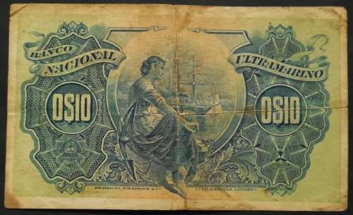 MOZAMBIQUE 1914 *LOURENCO MARQUES* 10 CENTAVOS NOTE