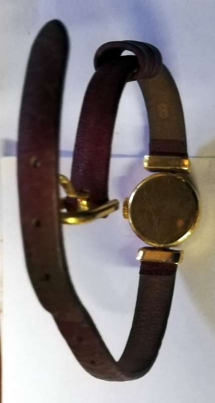 ROLEX 1401 ORCHID LADIES WATCH 18K GOLD MECHANICAL HANDWIND