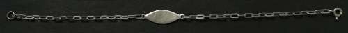 STERLING SILVER BRACELET2.2GRAMS 180MM