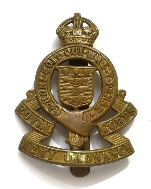 ROYAL ARMY ORDNANCE CORPS CAP BADGE