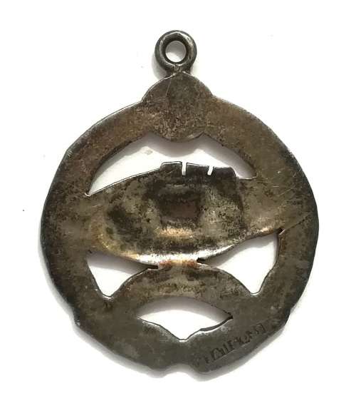 SADF STERLING SILVER WW2 TANK CORPS PENDANT 25X30MM