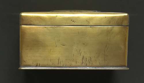 WW1 **TRENCH ART** RAZOR BOX C T WITTS 1916 90X48X45MM