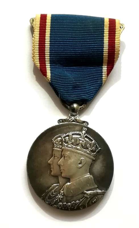 1937 SILVER CORONTION MEDAL - FULL SIZE UN-NAMED