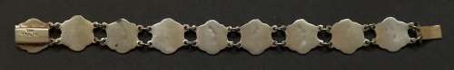 SIAM STERLING SILVER AND ENAMEL BRACELET 170MM 12.5 GRAMS