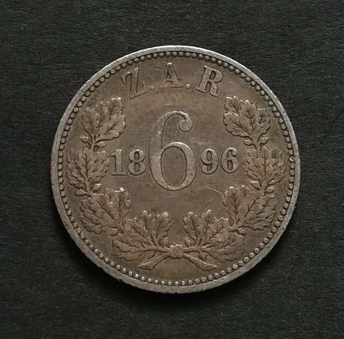ZAR 1896 6 PENCE
