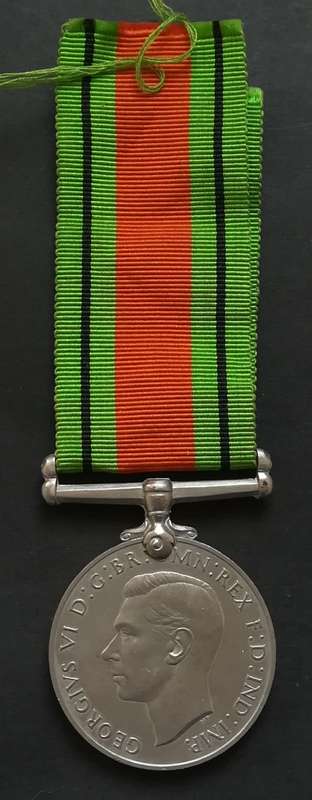 WW11 1939-1945 DEFENCE MEDAL 328465 F S BAGSHAWE