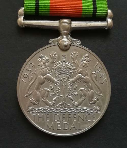 WW11 1939-1945 DEFENCE MEDAL 328465 F S BAGSHAWE