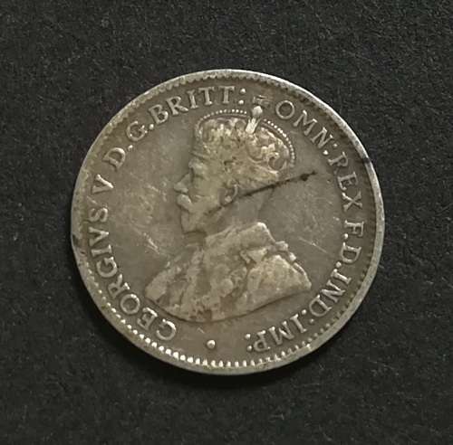 AUSTRALIA 1921 SILVER 3 PENCE
