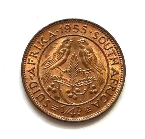 UNION 1955 1/4 PENNY **EXCELLENT**