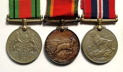 WW2 MEDAL GROUP A T TYTHERLEIGH
