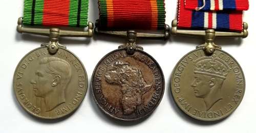 WW2 MEDAL GROUP A T TYTHERLEIGH