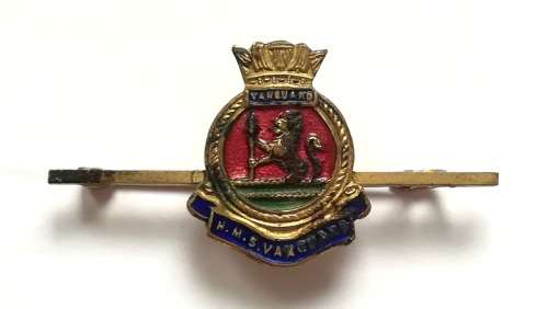 SHIPPING H M S VANGUARD PIN?BROOCH