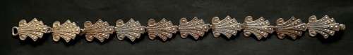 STERLING SILVER CYRANO BRACELET 180MM 14.8 GRAMS