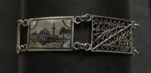 EGYPTIAN SILVER BRACELET 150MM 11.1 GRAMS