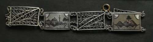 EGYPTIAN SILVER BRACELET 150MM 11.1 GRAMS