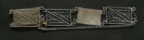 EGYPTIAN SILVER BRACELET 150MM 11.1 GRAMS
