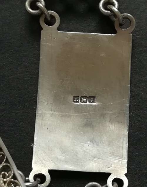 EGYPTIAN SILVER BRACELET 150MM 11.1 GRAMS