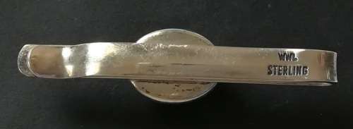 STERLING SILVER + STONE TIE PIN 10.5 GRAMS 50MM