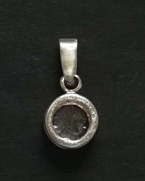 STERLING SILVER AND GLASS SMALL PENDANT 8X15MM
