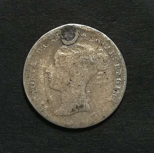 GREAT BRITAIN 1843 SILVER FOUR PENCE *MOUNT*