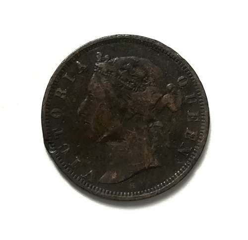 1882 MAURITIUS 2 CENTS COIN
