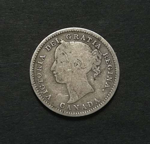 CANADA 1858 SILVER 10 CENTS **RARE**