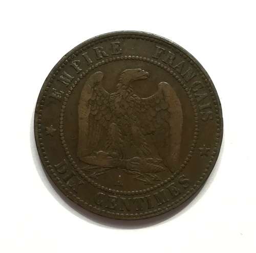 FRANCE 1857A DIX CENTIMES