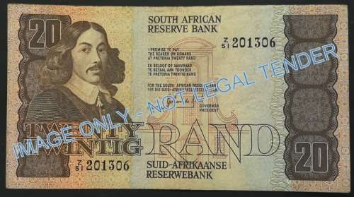 GERHARD DE KOCK 20 RAND 3RD ISSUE **REPLACEMENT** NOTE