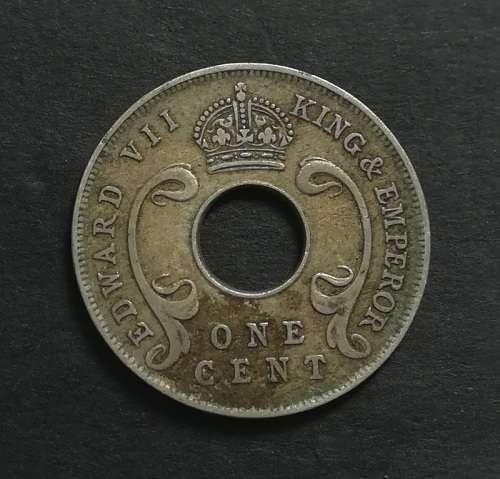 EAST AFRICA + UGANDA PROTECTORATES 1910 CENT
