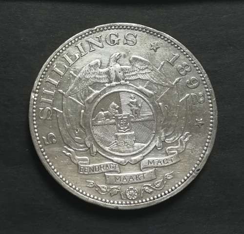 ZAR 1892 DS 5 SHILLINGS **EX-MOUNT**