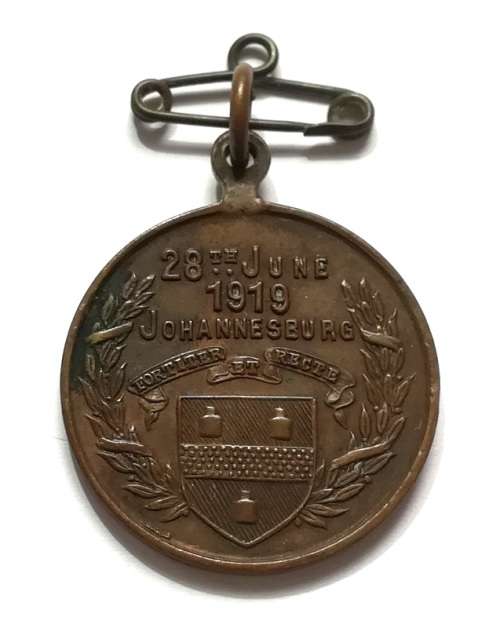 1919 JOHANNESBURG - CONCLUSION OF THE GREAT WAR MEDALLION 32MM