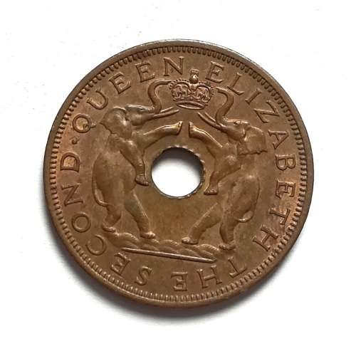 RHODESIA + NYASALAND 1961 PENNY