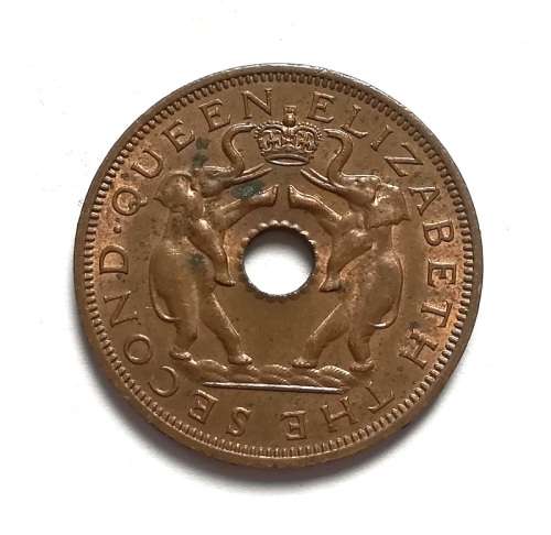 RHODESIA + NYASALAND 1963 PENNY