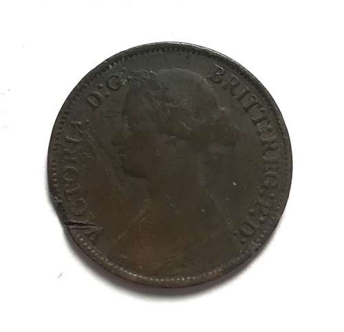 GREAT BRITAIN 1861 QUARTER PENNY